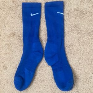 Nike Dri Fit Blue Crew Socks Large